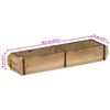 vidaXL Plateau 4 pcs Marron 57 x 15 x 9 cm Bois Recycl&eacute; Solide
