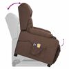 vidaXL Fauteuil de massage Taupe Tissu