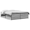 vidaXL Cadre de lit sans matelas sonoma gris 120x200 cm