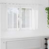 vidaXL Rideau en Voile 2 pcs Blanc 140 x 140 cm Polyester