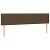 vidaXL Sommier &agrave; lattes de lit et matelas marron fonc&eacute; 120x190cm tissu