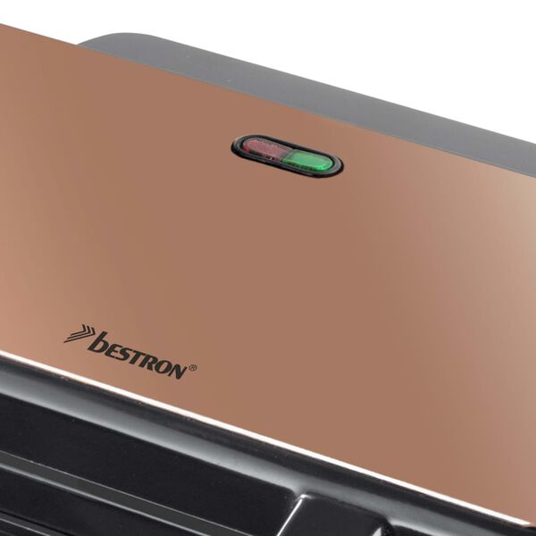 Bestron Appareil &agrave; croque-monsieur ASM90XLCO XL 900 W Cuivre