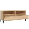 vidaXL Meuble TV chêne sonoma 100x34,5x44,5 cm bois d'ingénierie