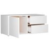 vidaXL Meuble TV Blanc 80x34x36 cm Bois d'ingénierie