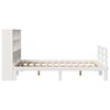 vidaXL Lit biblioth&egrave;que sans matelas blanc 140x190 cm bois pin massif