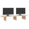 vidaXL Support pour moniteur 100x27x15 cm Bois de pin solide