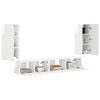 vidaXL 3 pcs Blanc brillant