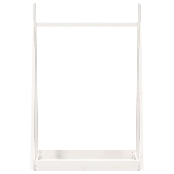 vidaXL Porte-vêtements Blanc 100x45x150 cm Bois de pin massif