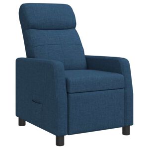 vidaXL Fauteuil inclinable Bleu Tissu