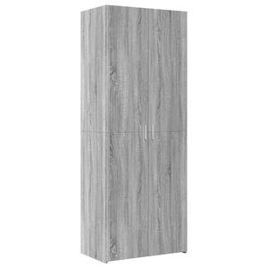 vidaXL Buffet haut sonoma gris 70x42,5x185 cm bois d'ing&eacute;nierie