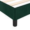 vidaXL Cadre de lit sans matelas vert fonc&eacute; 140x190 cm velours