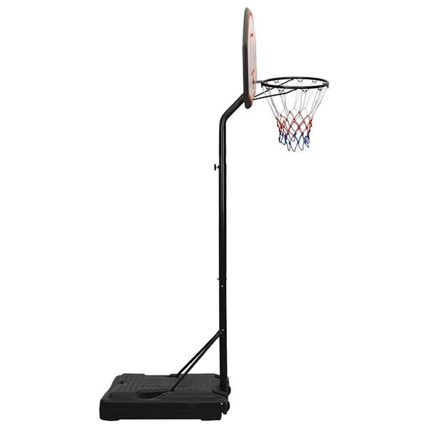 vidaXL Support de basket-ball Noir 237-307 cm Poly&eacute;thyl&egrave;ne