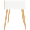 vidaXL Table de chevet Blanc brillant 40x40x56 cm Bois d'ing&eacute;nierie