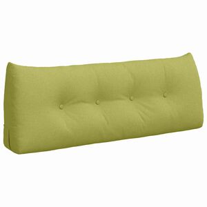 vidaXL Coussin de Dos Vert clair 120 x 24 x 50 cm tissu