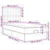 VidaXL Cadre de lit ottoman avec matelas gris 100x200 cm similicuir