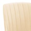 vidaXL Chaises pivotantes &agrave; manger lot de 4 cr&egrave;me velours