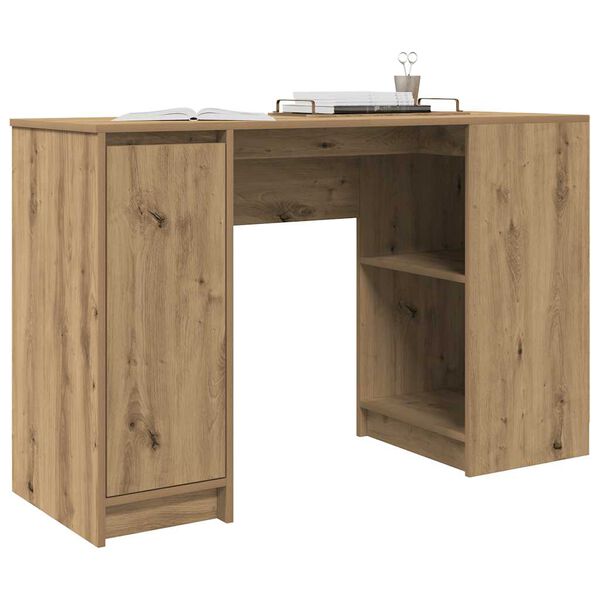 vidaXL Bureau ch&ecirc;ne artisanal 120x42x76 cm bois d'ing&eacute;nierie