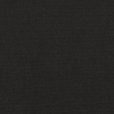 vidaXL Canapé 2 places avec oreillers décoratifs noir 140 cm tissu