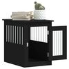 vidaXL Meuble de cage pour chiens noir 45x62x59 cm bois d'ingénierie