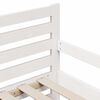 vidaXL Cadre de lit avec matelas Blanc 80 x 200 cm Bois de pin massif