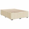 vidaXL Sommier &agrave; lattes de lit avec matelas Cr&egrave;me 140x200 cm Tissu
