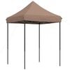 vidaXL Tente de r&eacute;ception pliable escamotable marron 200x200x306 cm