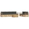 vidaXL Ensemble de canap&eacute;s d'ext&eacute;rieur 7 pc Blanc et anthracite