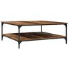 vidaXL Table basse Bois ancien 100 x 100 x 40 cm Bois d'ing&eacute;nierie