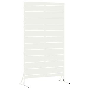 vidaXL &Eacute;cran de confidentialit&eacute; Blanc 100 x 50 x 180 cm Acier