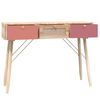 vidaXL Table console avec tiroirs 105x30x75 cm bois d'ing&eacute;nierie