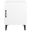 vidaXL Tables de chevet 2 pcs Blanc Bois d'ingénierie