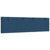 vidaXL Coussin de t&ecirc;te de lit Hanko bleu 180 cm tissu