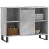 vidaXL Armoire salle de bain gris béton 80x33x60cm bois d'ingénierie