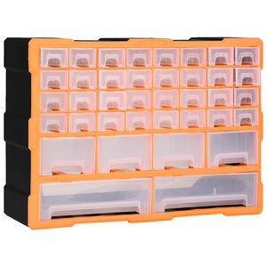 vidaXL Organisateur multi-tiroirs avec 38 tiroirs 52x16x37,5 cm