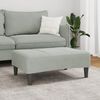 vidaXL Repose-pied gris clair 77x55x31 cm velours