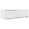 vidaXL Meubles TV 2 pcs blanc 80x31x25,5 cm bois d'ing&eacute;nierie