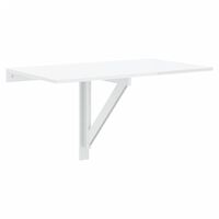 vidaXL Table murale pliable Blanc brillant 100x60x56cm Bois ingénierie
