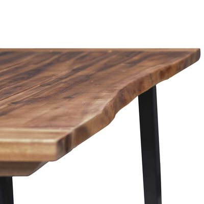 vidaXL Table de salle à manger Bois d'acacia massif 180x90 cm