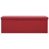 vidaXL Banc de rangement pliable Rouge bordeaux PVC
