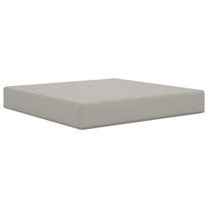 vidaXL Coussin de canap&eacute; d'ext&eacute;rieur Gris 60 x 60 x 8 cm Polyester