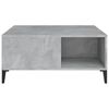 vidaXL Table basse gris b&eacute;ton 80x80x36,5 cm bois d'ing&eacute;nierie