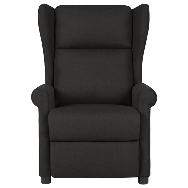 vidaXL Fauteuil inclinable Noir Tissu