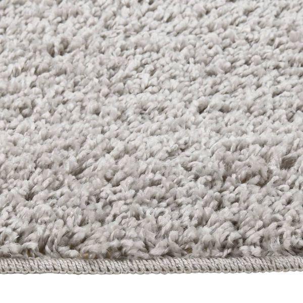 vidaXL Tapis shaggy antidérapant Gris clair 80x150 cm