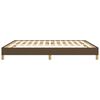 vidaXL Cadre de lit sans matelas marron fonc&eacute; 180x200 cm tissu