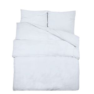 vidaXL Ensemble de housse de couette Blanc 260x240 cm Microfibre
