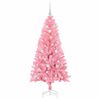 vidaXL Sapin de Noël avec 150 LED avec support Rose 150 cm PVC