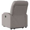 vidaXL Fauteuil inclinable &eacute;lectrique taupe tissu