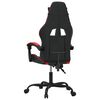 vidaXL Chaise de jeu Noir et rouge Similicuir