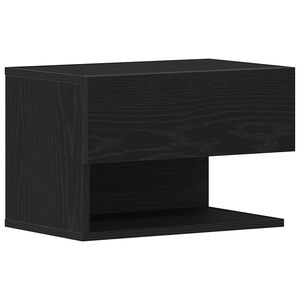 vidaXL Cabinet de chevet Ch&ecirc;ne noir 46 x 30 x 30 cm Bois d'ing&eacute;nierie