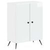 vidaXL Meuble de Rangement de Salle de Bain BREDA Blanc brillant